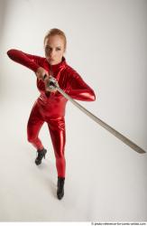 Vinna Reed RED KILL BILL WITH KATANA 5